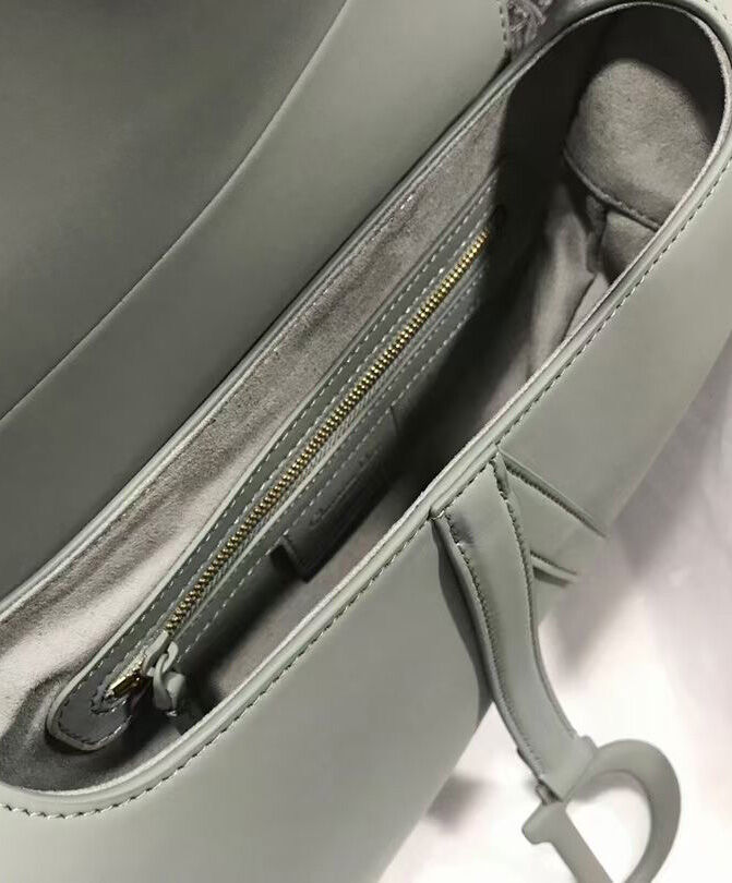 Christian Dior Saddle Ultra Matte Bag Gray